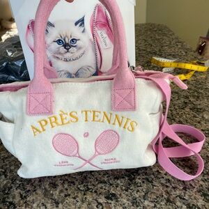 Wildfox Après Tennis Towel - Pink and Yellow